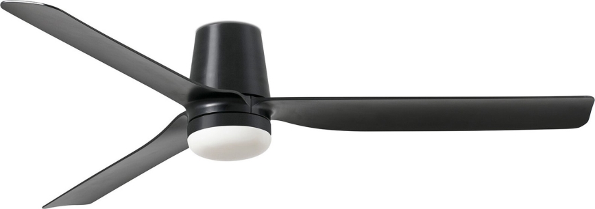 FARO 33830WT-1TW - Ανεμιστήρας οροφής LED Dimmable PUNT TUB M LED/18W/230V 3000/4200/6500K μαύρο διάμετρος 132 cm Wi-Fi Tuya + τηλεχειριστήριο