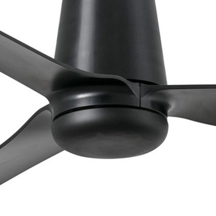 FARO 33830WT - Ανεμιστήρας οροφής PUNT TUB M μαύρο διάμετρος 132 cm Wi-Fi Tuya + τηλεχειριστήριο