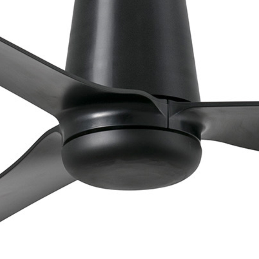 FARO 33830WT - Ανεμιστήρας οροφής PUNT TUB M μαύρο διάμετρος 132 cm Wi-Fi Tuya + τηλεχειριστήριο