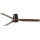 FARO 33831WT - Ανεμιστήρας οροφής PUNT TUB M καφέ/μαύρο διάμετρος 132 cm Wi-Fi Tuya + τηλεχειριστήριο