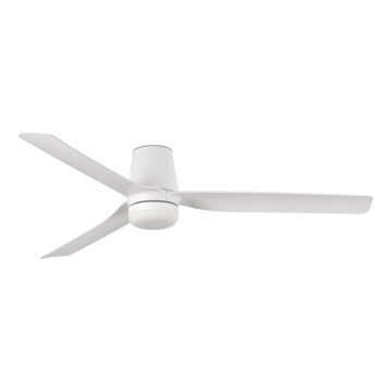 FARO 33832-1TW - Ρυθμιζόμενος ανεμιστήρας οροφής LED MINI PUNT TUB με LED/10W/230V 2700/3000/4000K διάμ. 90 cm λευκός + τηλεχειριστήριο