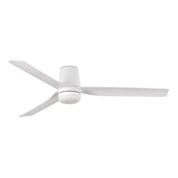FARO 33832WT-1TW - Ανεμιστήρας οροφής LED Dimmable MINI PUNT TUB S LED/10W/230V 2700/4000/6000K λευκό διάμετρος 90 cm Wi-Fi Tuya + τηλεχειριστήριο