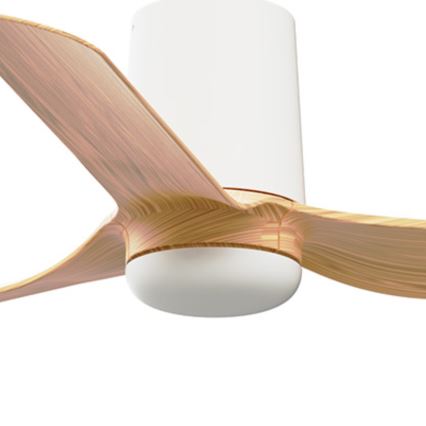 FARO 33833 - Ανεμιστήρας οροφής MINI PUNT TUB S καφέ/λευκό διάμετρος 90 cm + τηλεχειριστήριο