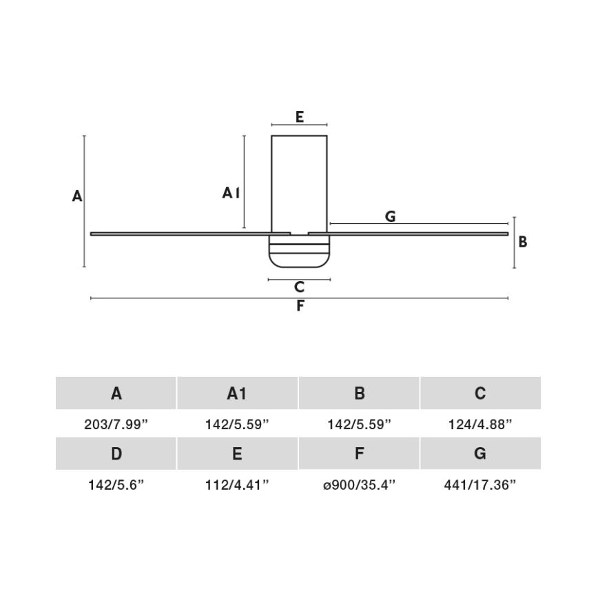 FARO 33833WT - Ανεμιστήρας οροφής MINI PUNT TUB S καφέ/λευκό διάμετρος 90 cm Wi-Fi Tuya + τηλεχειριστήριο
