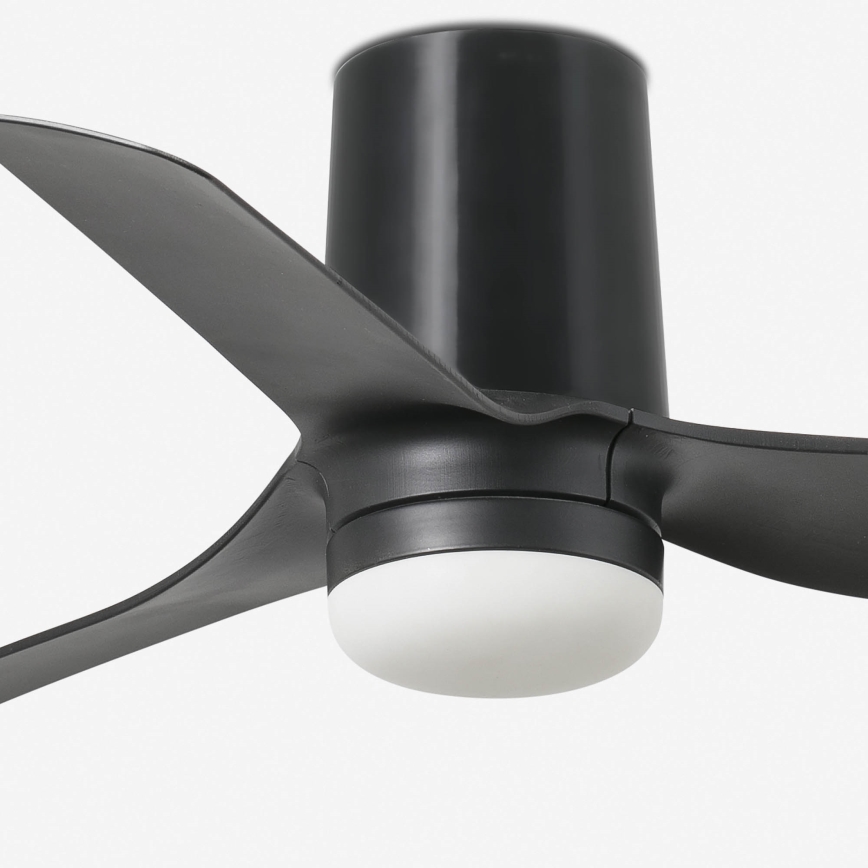 FARO 33834-1TW - Ρυθμιζόμενος ανεμιστήρας οροφής LED MINI PUNT TUB με ρύθμιση φωτεινότητας, LED/10W/230V 2700/3000/4000K Ø 90 cm μαύρος + τηλεχειριστήριο
