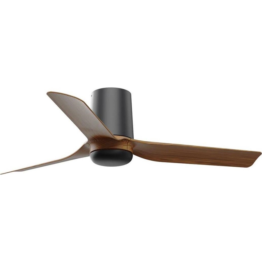 FARO 33835WT - Ανεμιστήρας οροφής MINI PUNT TUB S καφέ/μαύρο διάμετρος 90 cm Wi-Fi Tuya + τηλεχειριστήριο