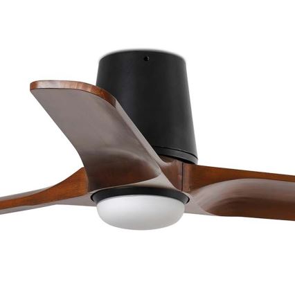 FARO 33837WT-1TW - Ανεμιστήρας οροφής LED Dimmable HEYWOOD TUB S LED/10W/230V 2700/4000/6000K πεύκο/λευκό διάμετρος 90 cm Wi-Fi Tuya + τηλεχειριστήριο