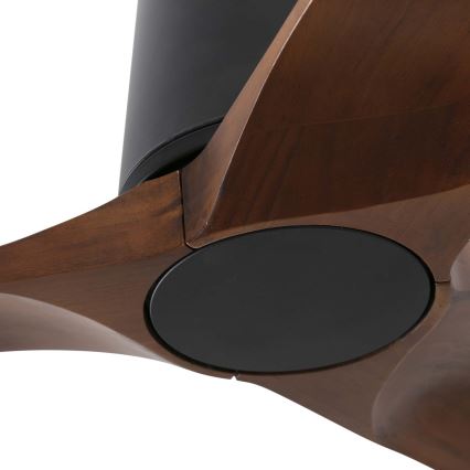 FARO 33837WT - Οροφής ανεμιστήρας HEYWOOD TUB πεύκο/μαύρο διάμετρος 90 εκ. Wi-Fi Tuya + τηλεχειριστήριο