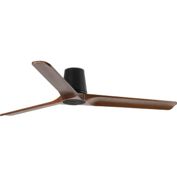FARO 33839 - Ανεμιστήρας οροφής HEYWOOD TUB L πεύκο/μαύρο διάμετρος 132 cm + τηλεχειριστήριο