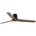 FARO 33839WT - Ανεμιστήρας οροφής HEYWOOD TUB L πεύκο/μαύρο διάμετρος 132 cm Wi-Fi Tuya + τηλεχειριστήριο