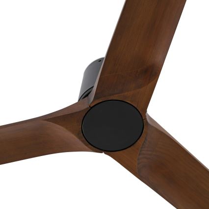 FARO 33839WT - Οροφής ανεμιστήρας HEYWOOD TUB L πεύκο/μαύρο διάμετρος 132 εκ. Wi-Fi Tuya + τηλεχειριστήριο
