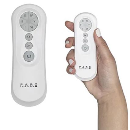 FARO 34100 - Ανεμιστήρας οροφής MILOS μαύρο + τηλεχειριστήριο