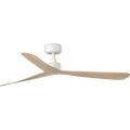 FARO 34195WT - Ανεμιστήρας οροφής ROCKER M Ø 132 εκ. μπεζ/λευκό Wi‑Fi Tuya + τηλεχειριστήριο