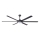 FARO 34203-130 - Ανεμιστήρας οροφής LED ROTTERDAM XL LED/32W/230V μαύρο διάμετρος 200 cm + τηλεχειριστήριο