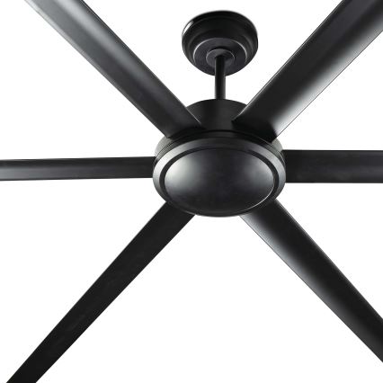 FARO 34203 - Ανεμιστήρας οροφής ROTTERDAM XL μαύρο διάμετρος 200 cm + τηλεχειριστήριο