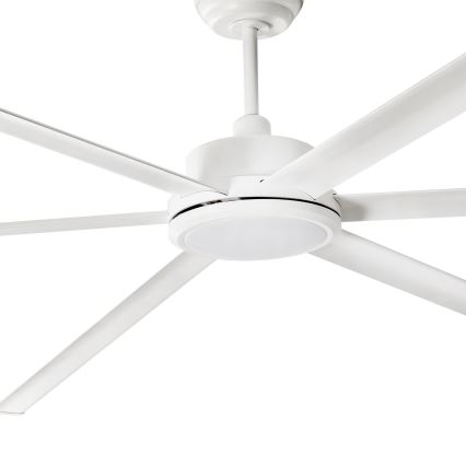 FARO 34206-130 - Ανεμιστήρας οροφής LED Dimmable ROTTERDAM XXL LED/32W/230V λευκό διάμετρος 250 cm + τηλεχειριστήριο