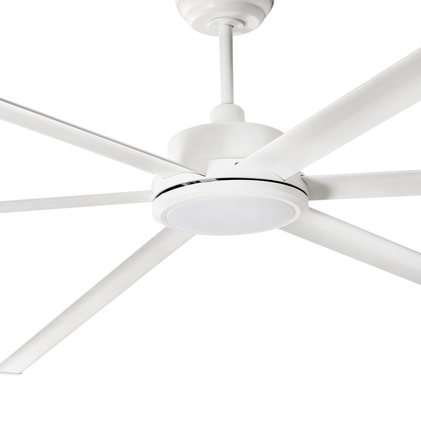 FARO 34206-130 - Ανεμιστήρας οροφής LED Dimmable ROTTERDAM XXL LED/32W/230V λευκό διάμετρος 250 cm + τηλεχειριστήριο