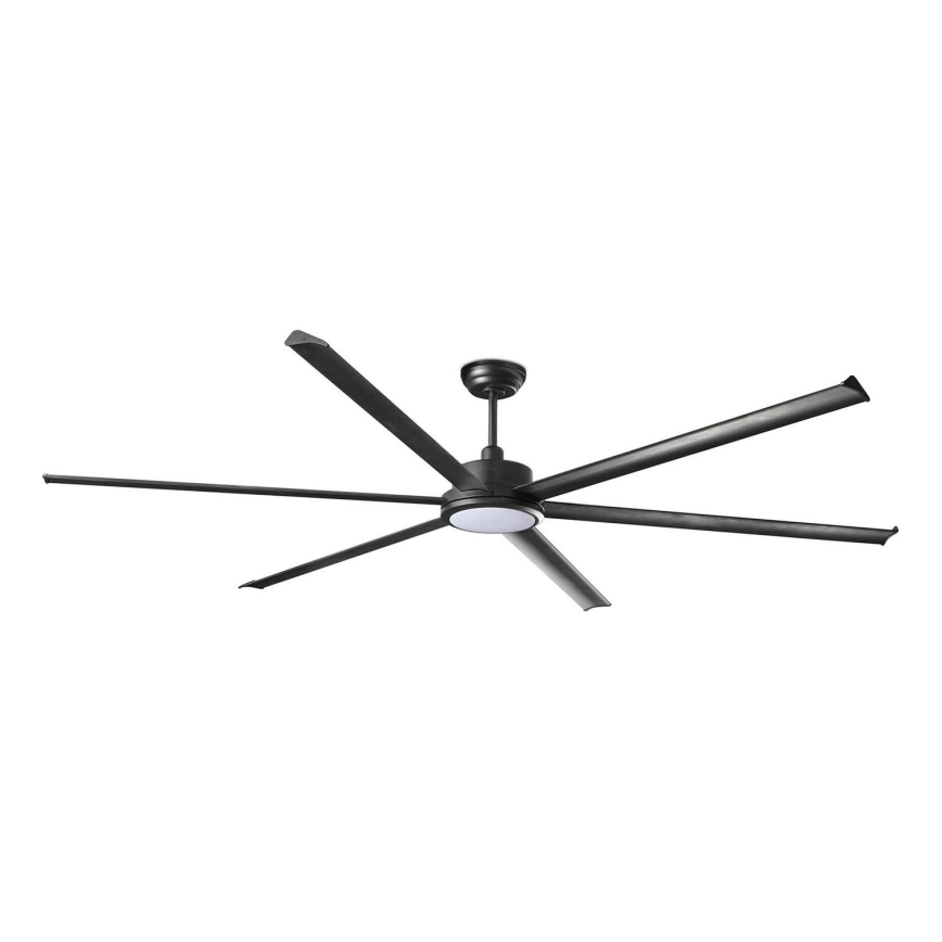 FARO 34207-130 - Ανεμιστήρας οροφής LED Dimmable ROTTERDAM XXL LED/32W/230V μαύρο διάμετρος 250 cm + τηλεχειριστήριο