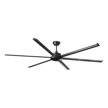 FARO 34207 - Ανεμιστήρας οροφής ROTTERDAM XXL μαύρο διάμετρος 250 cm + τηλεχειριστήριο