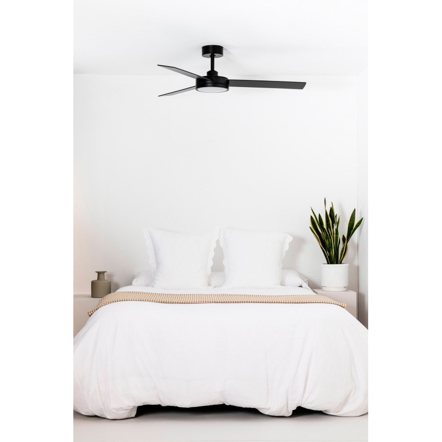 FARO 34261 - LED Ανεμιστήρας οροφής BARTH LED/24W/230V μαύρο + τηλεχειριστήριο