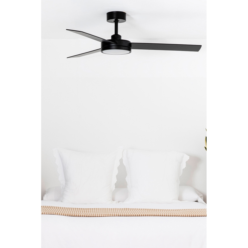 FARO 34261 - LED Ανεμιστήρας οροφής BARTH LED/24W/230V μαύρο + τηλεχειριστήριο