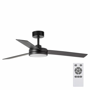 FARO 34261 - LED Ανεμιστήρας οροφής BARTH LED/24W/230V μαύρο + τηλεχειριστήριο