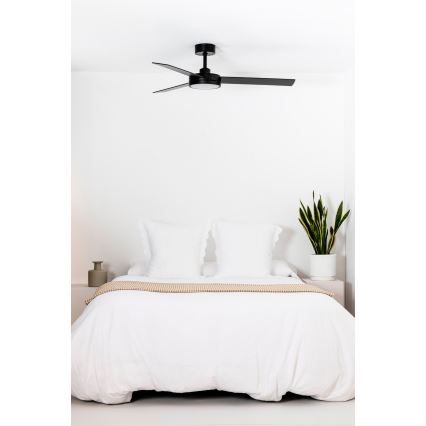 FARO 34261 - Οροφής ανεμιστήρας LED BARTH LED/24W/230V μαύρος + τηλεχειριστήριο