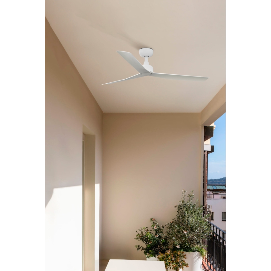 FARO 34274 - Ανεμιστήρας οροφής MARINE M λευκό διάμετρος 125 cm IP44 + τηλεχειριστήριο