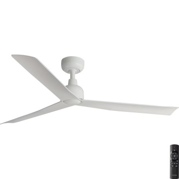 FARO 34274 - Οροφής ανεμιστήρας MARINE M λευκός διάμ. 125 εκ. IP44 + τηλεχειριστήριο