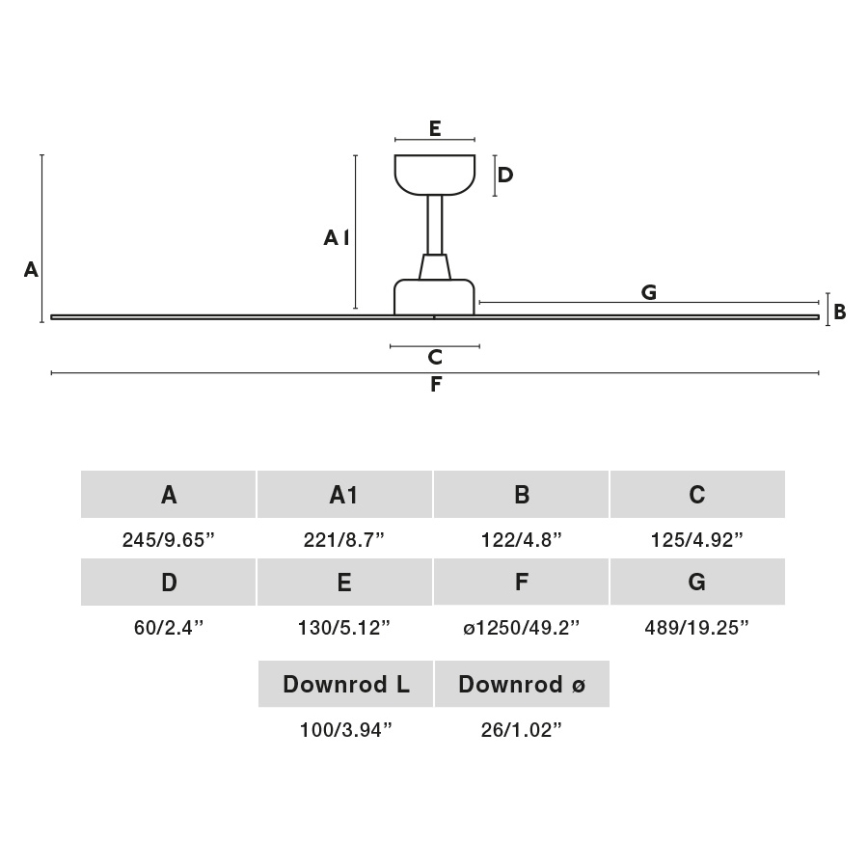 FARO 34275 - Ανεμιστήρας οροφής MARINE M καφέ διάμετρος 125 cm IP44 + τηλεχειριστήριο