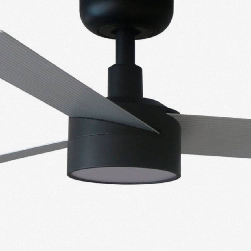 FARO 34285WT1S - Ανεμιστήρας οροφής CRUISER S με ρυθμιζόμενο LED φωτισμό, 18W/230V, 2700/3000/4000K, διάμ. 106 cm, γκρι/μαύρο, Wi‑Fi Tuya + τηλεχειριστήριο