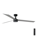 FARO 34287-1TW - Ανεμιστήρας οροφής LED Dimmable CRUISER XL LED/18W/230V 2700/4000/6500K διάμετρος 160 cm μαύρο/γκρι + τηλεχειριστήριο