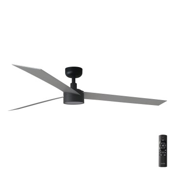 FARO 34287-1TW - Ανεμιστήρας οροφής LED Dimmable CRUISER XL LED/18W/230V 2700/4000/6500K διάμετρος 160 cm μαύρο/γκρι + τηλεχειριστήριο