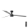 FARO 34287-1TW - Ανεμιστήρας οροφής LED Dimmable CRUISER XL LED/18W/230V 2700/4000/6500K διάμετρος 160 cm μαύρο/γκρι + τηλεχειριστήριο