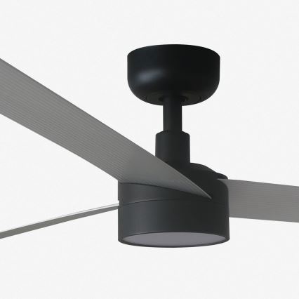FARO 34287WT1S - Ανεμιστήρας οροφής LED με ρύθμιση φωτεινότητας CRUISER XL LED/18W/230V 2700/3000/4000K Ø 160 cm γκρι/μαύρο Wi-Fi Tuya + τηλεχειριστήριο