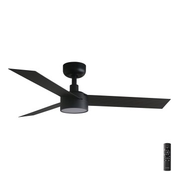 FARO 34289-1TW - Ανεμιστήρας οροφής CRUISER S με ρυθμιζόμενο LED/18W/230V 2700/3000/4000K, διάμ. 106 cm, μαύρος + τηλεχειριστήριο