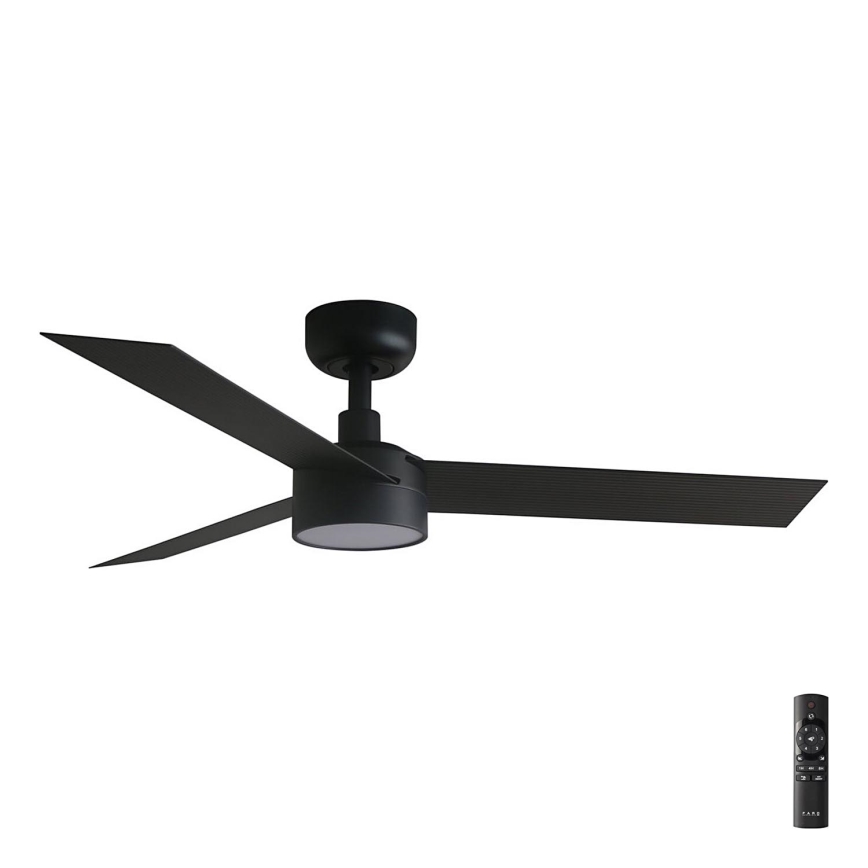 FARO 34289-1TW - LED Ρυθμιζόμενος Οροφής Ανεμιστήρας CRUISER S LED/18W/230V 2700/4000/6500K διάμ. 106 εκ. μαύρος + τηλεχειριστήριο