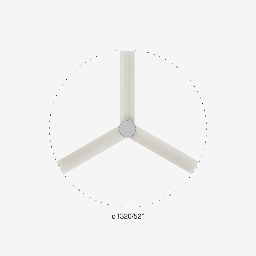 FARO 34290-1TW - LED Ανεμιστήρας με Αμυδρό Φωτισμό CRUISER LED/20W/230V 2700/4000/6500K διάμ. 132 εκ. λευκός + τηλεχειριστήριο