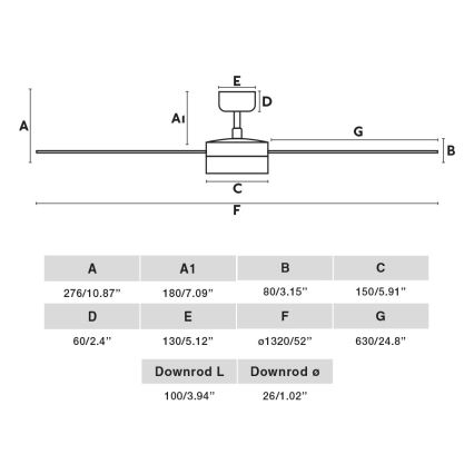 FARO 34291-1TW - Ρυθμιζόμενος LED οροφής ανεμιστήρας CRUISER LED/20W/230V 2700/4000/6500K διάμ. 132 εκ. μαύρος + τηλεχειριστήριο
