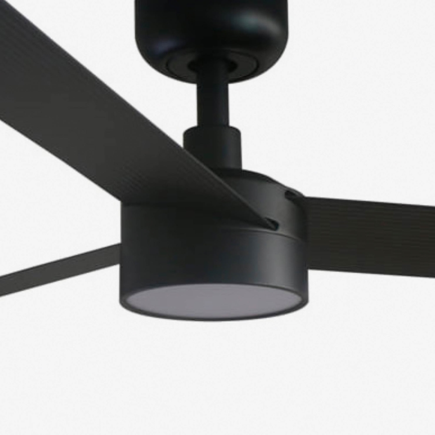 FARO 34291WT1S - Ρυθμιζόμενος LED ανεμιστήρας οροφής CRUISER L LED/18W/230V 2700/3000/4000K Ø 132 cm μαύρος Wi‑Fi Tuya + τηλεχειριστήριο
