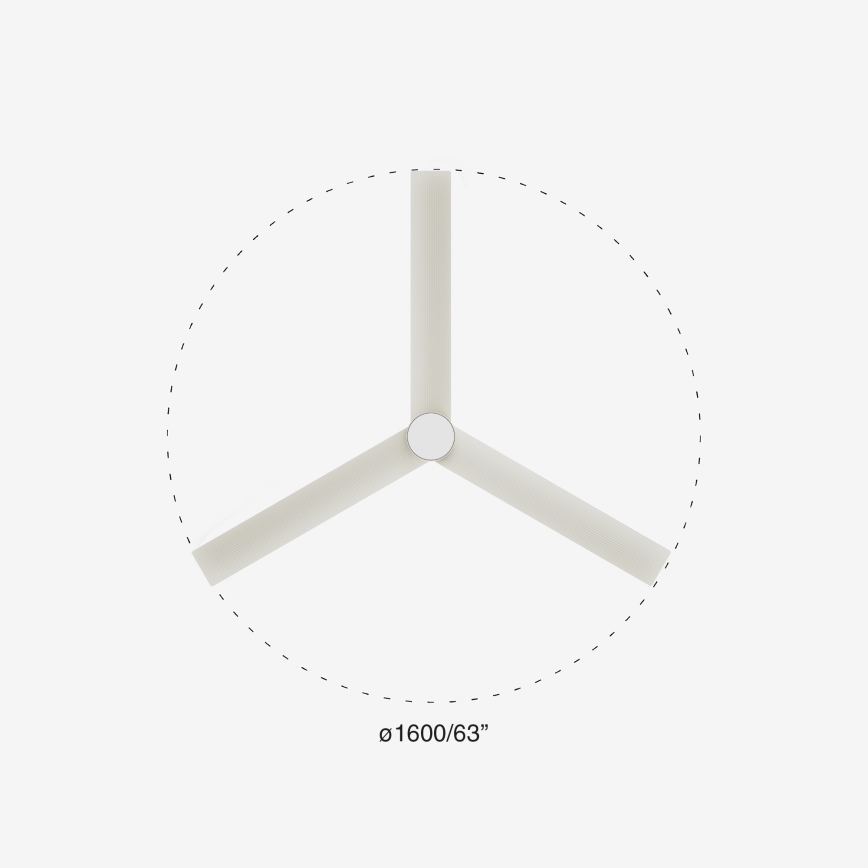 FARO 34292-1TW - LED Ανεμιστήρας με Ρύθμιση Φωτεινότητας CRUISER LED/20W/230V 2700/4000/6500K διάμ. 160 εκ. λευκός + τηλεχειριστήριο