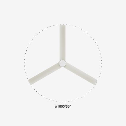 FARO 34292-1TW - LED Ανεμιστήρας με Ρύθμιση Φωτεινότητας CRUISER LED/20W/230V 2700/4000/6500K διάμ. 160 εκ. λευκός + τηλεχειριστήριο