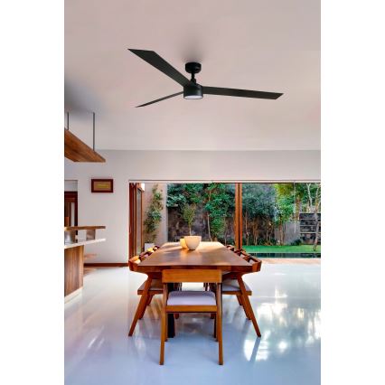 FARO 34293-1TW - Ρυθμιζόμενος LED οροφής ανεμιστήρας CRUISER XL LED/18W/230V 2700/4000/6500K διάμ. 160 εκ. μαύρος + τηλεχειριστήριο