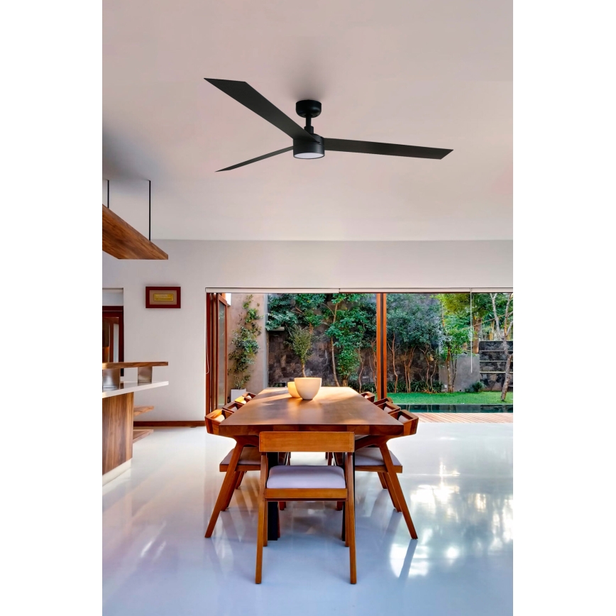 FARO 34293-1TW - Ρυθμιζόμενος LED οροφής ανεμιστήρας CRUISER XL LED/18W/230V 2700/4000/6500K διάμ. 160 εκ. μαύρος + τηλεχειριστήριο