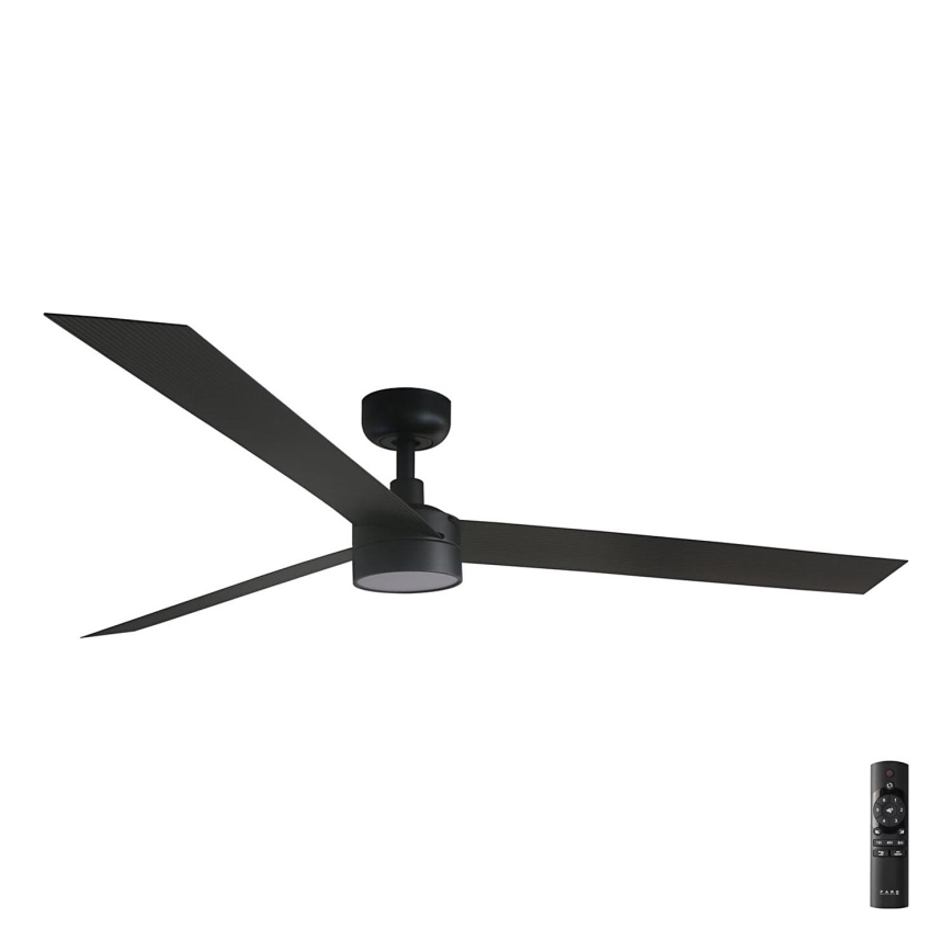 FARO 34293-1TW - Ανεμιστήρας οροφής LED Dimmable CRUISER XL LED/18W/230V 2700/4000/6500K διάμετρος 160 cm μαύρο + τηλεχειριστήριο