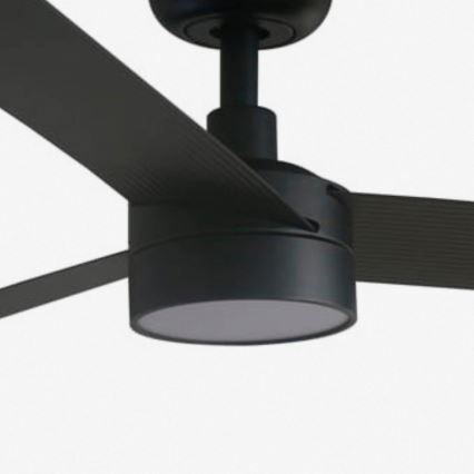 FARO 34293WT1S - Ρυθμιζόμενος ανεμιστήρας οροφής LED CRUISER XL LED/18W/230V 2700/3000/4000K διάμ. 160 cm μαύρος Wi-Fi Tuya + τηλεχειριστήριο