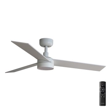 FARO 34295-1TW - Ρυθμιζόμενος LED οροφής ανεμιστήρας RUDDER S LED/18W/230V 2700/4000/6500K διάμ. 106 εκ. λευκός + τηλεχειριστήριο