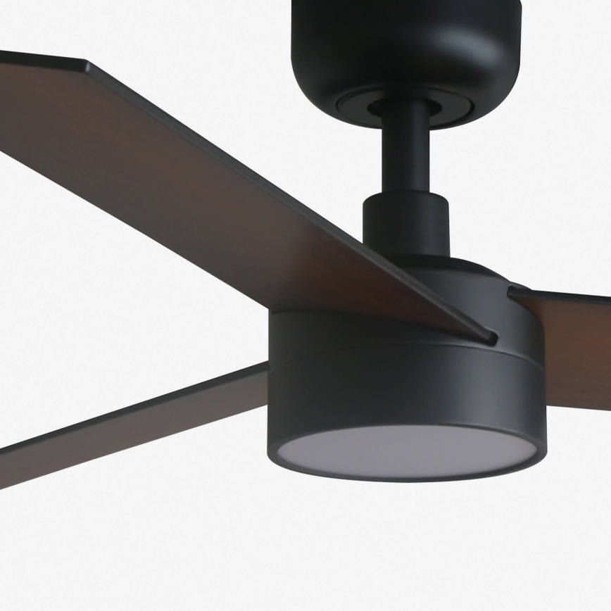 FARO 34296-1TW - Ρυθμιζόμενος ανεμιστήρας οροφής LED RUDDER S LED/18W/230V 2700/3000/4000K Ø 106 εκ. μαύρο + τηλεχειριστήριο