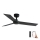 FARO 34296WP - Ανεμιστήρας οροφής RUDDER S μαύρο διάμετρος 106 cm SMART + τηλεχειριστήριο