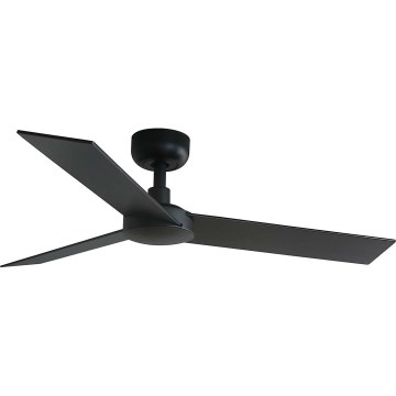 FARO 34296WT - Ανεμιστήρας οροφής RUDDER S μαύρο/καφέ διάμετρος 106 cm Wi-Fi Tuya + τηλεχειριστήριο